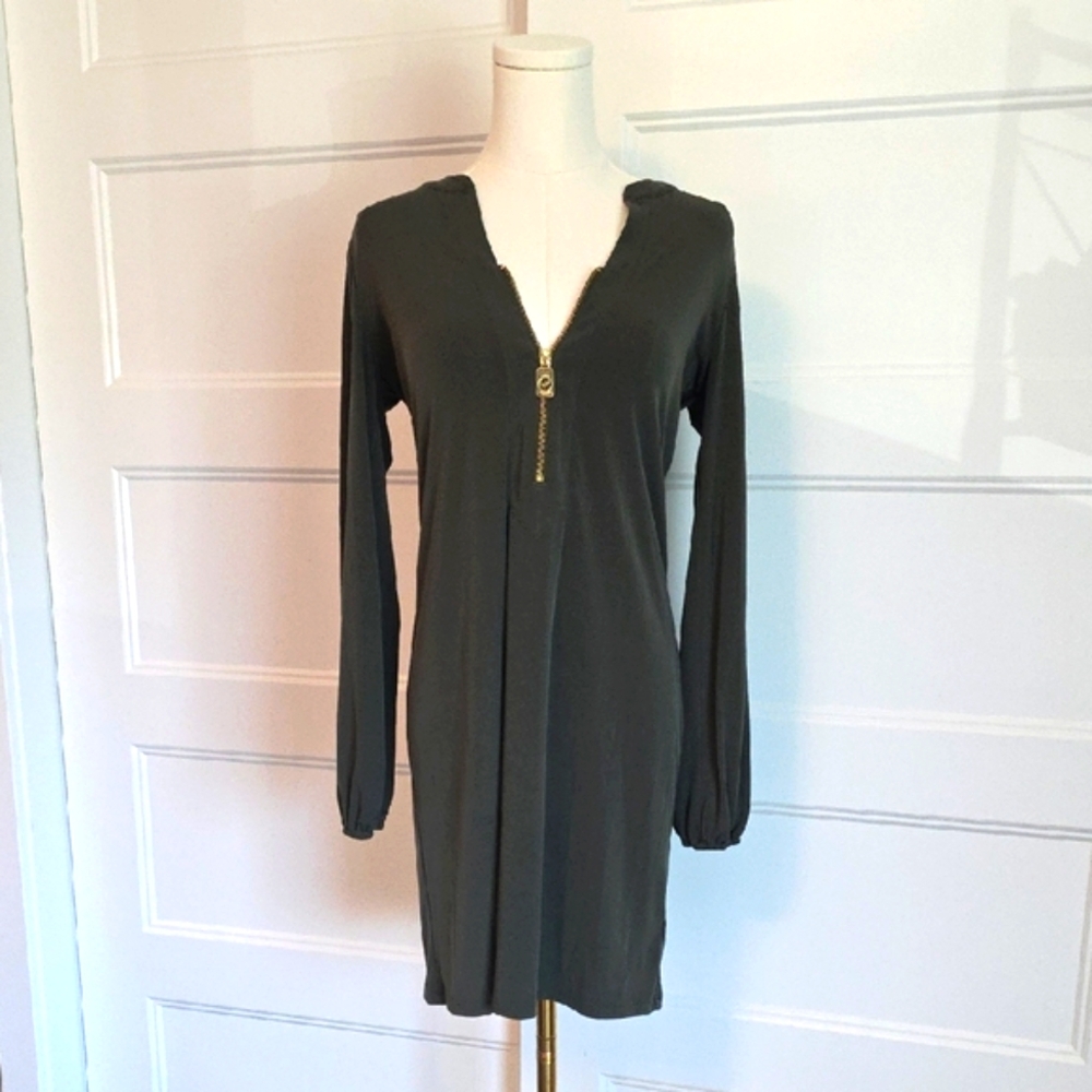 Michael Kors Olive Long Sleeve Dress